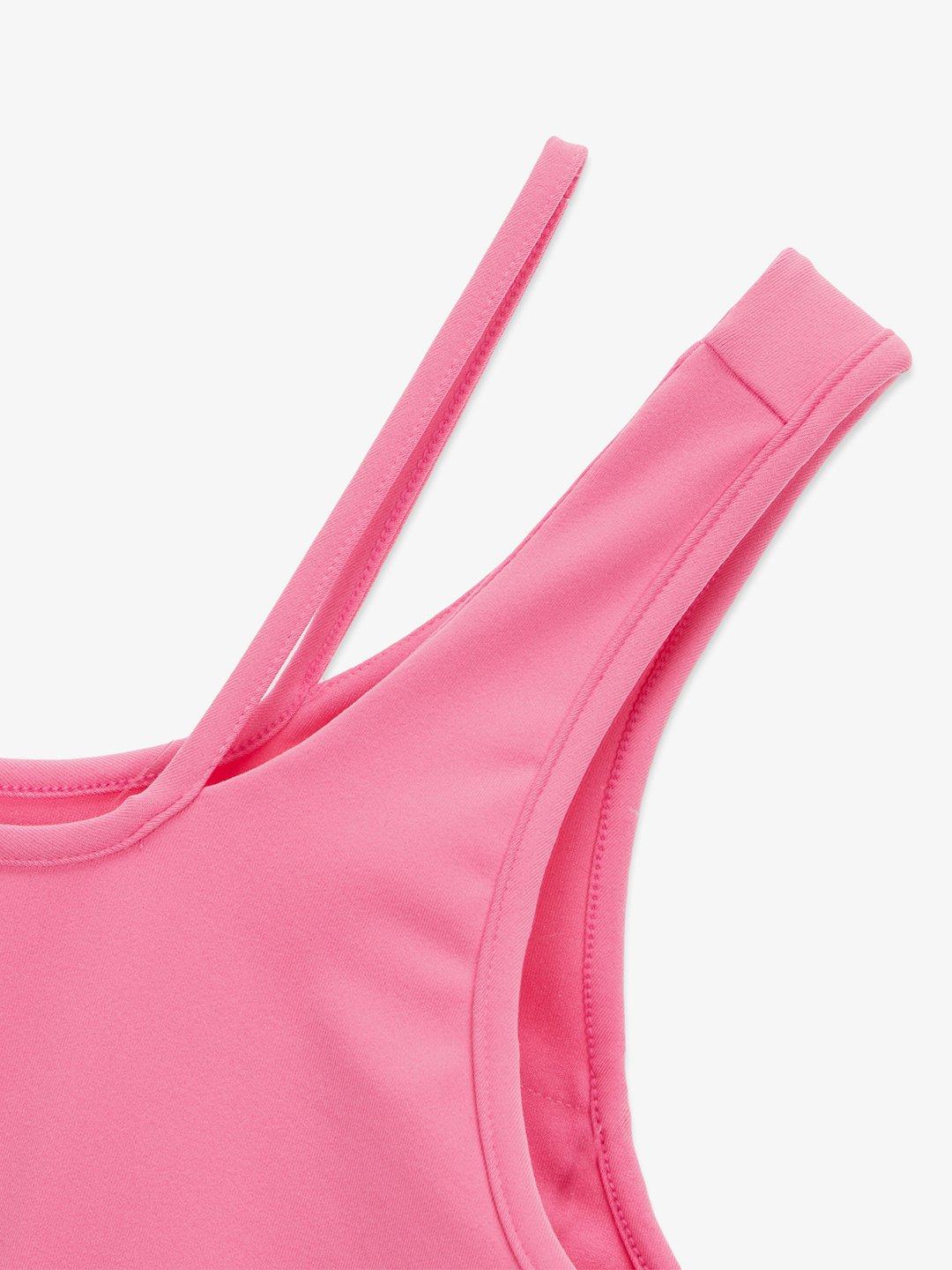 WOMENS LAYERED BRA TOP BLACK