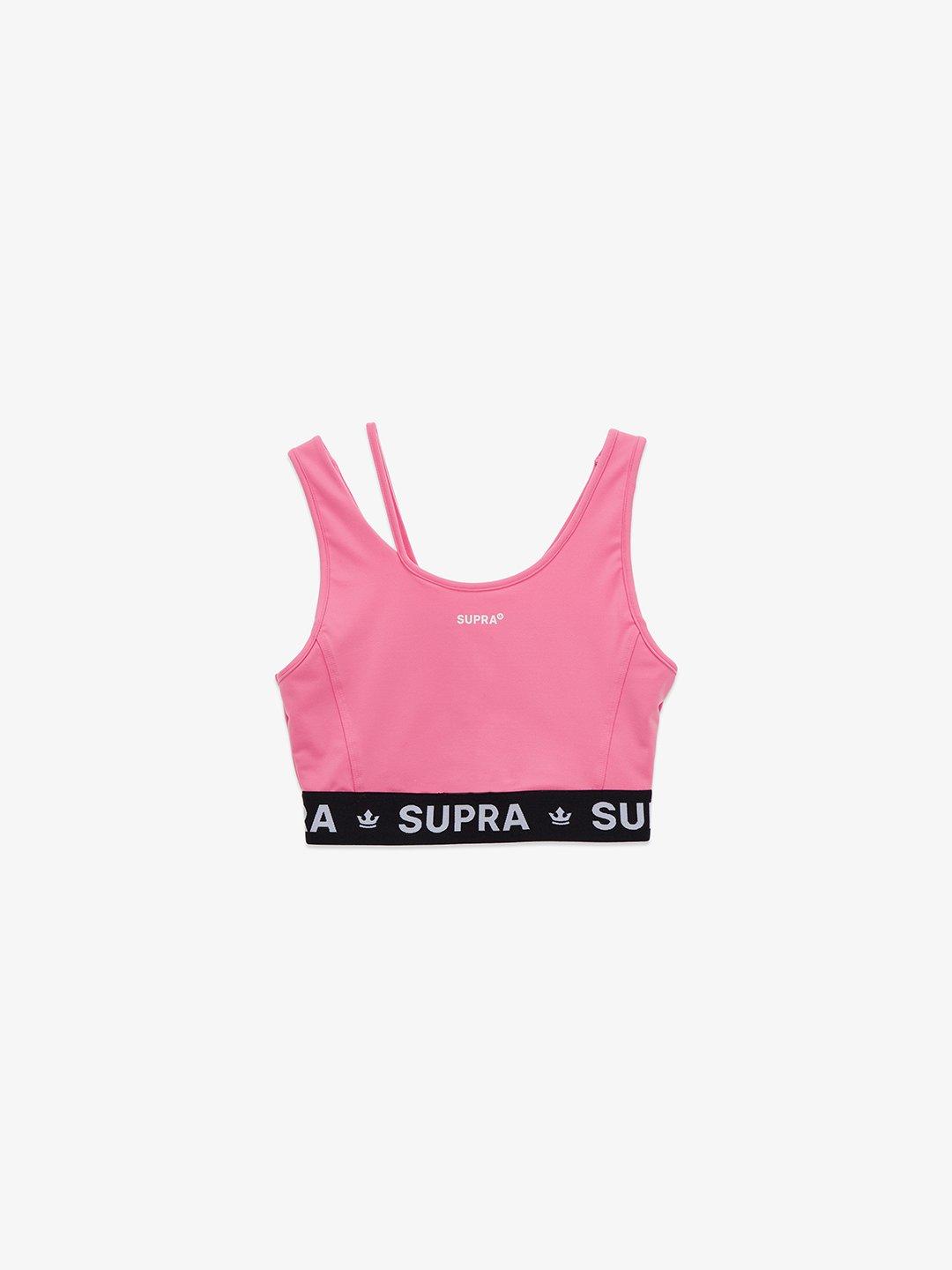 WOMENS LAYERED BRA TOP BLACK