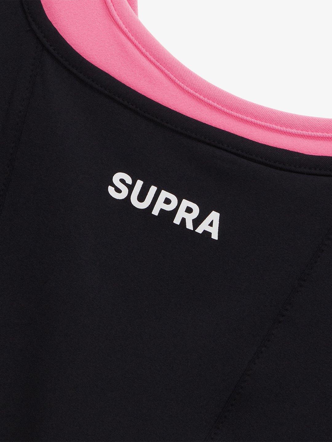 WOMENS LAYERED BRA TOP BLACK