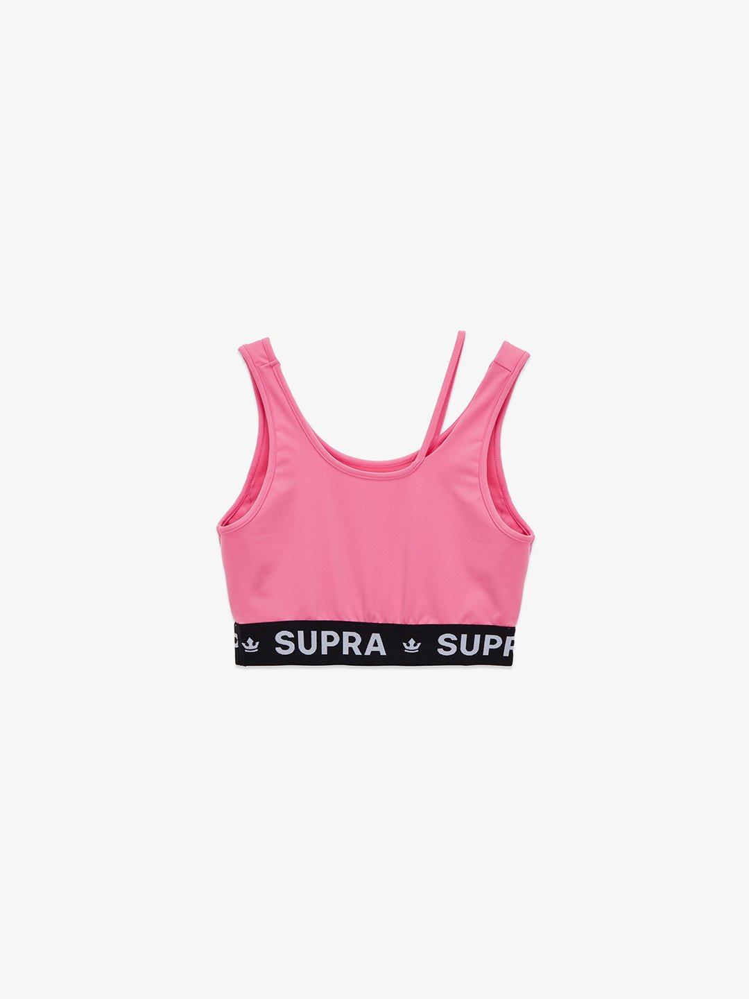 WOMENS LAYERED BRA TOP BLACK