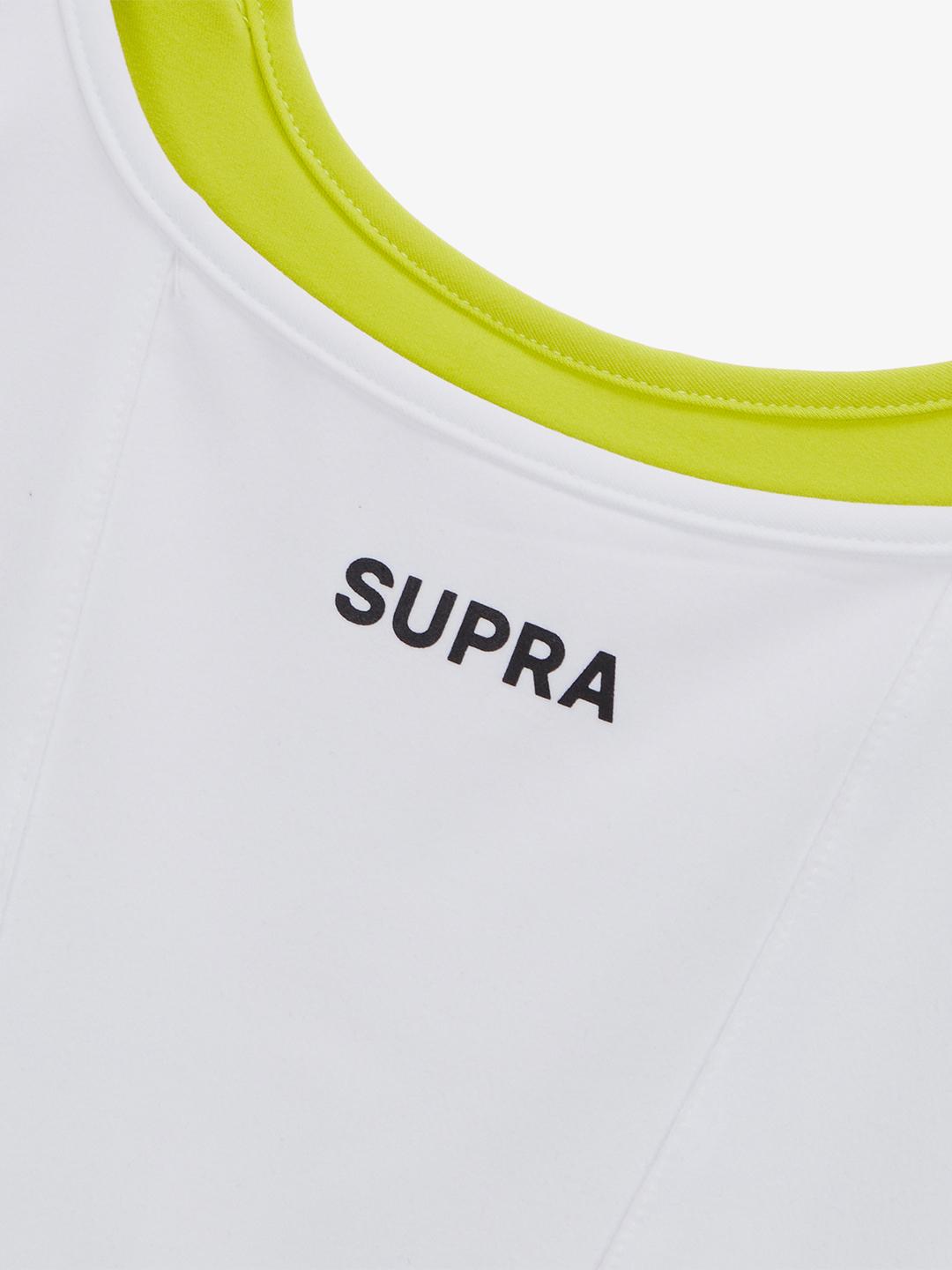 WOMENS LAYERED BRA TOP WHITE