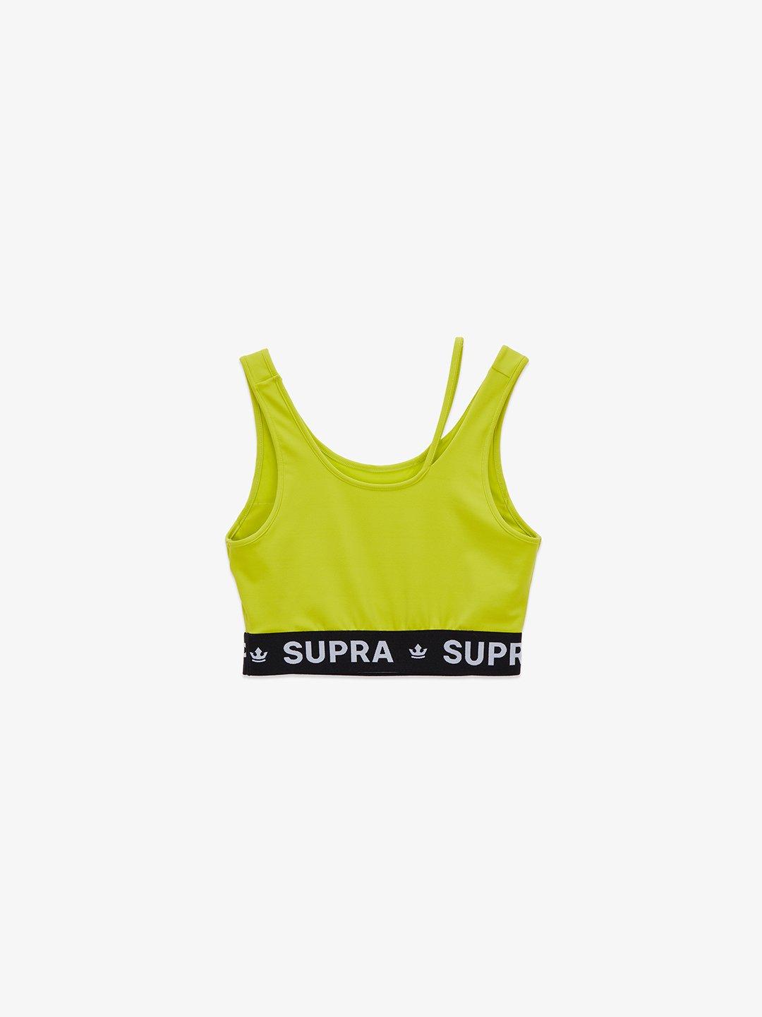 WOMENS LAYERED BRA TOP WHITE