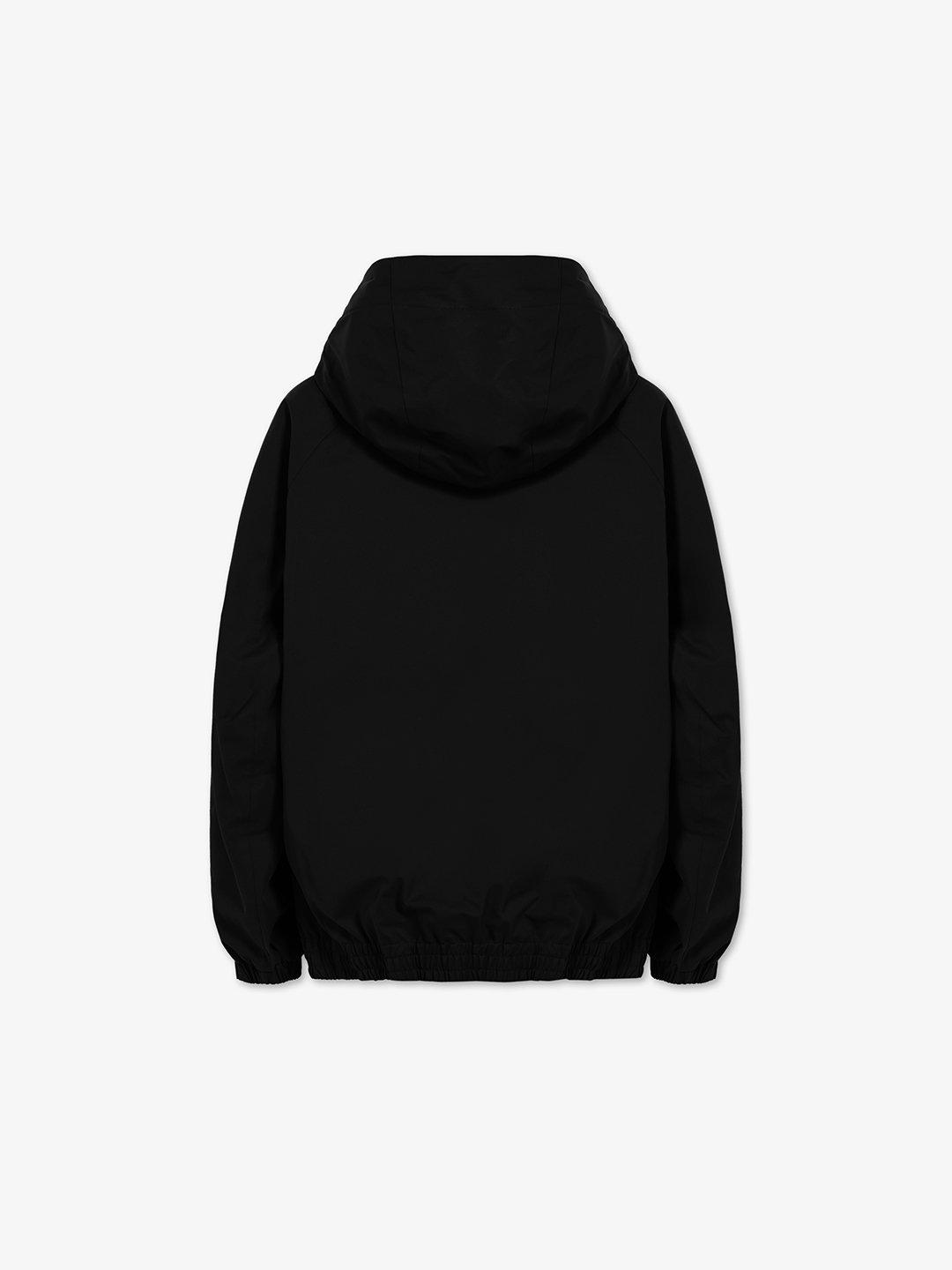 SHELL HOOD JACKET BLACK