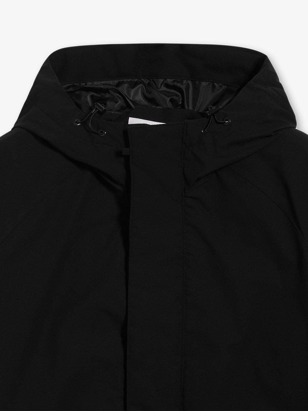 SHELL HOOD JACKET BLACK