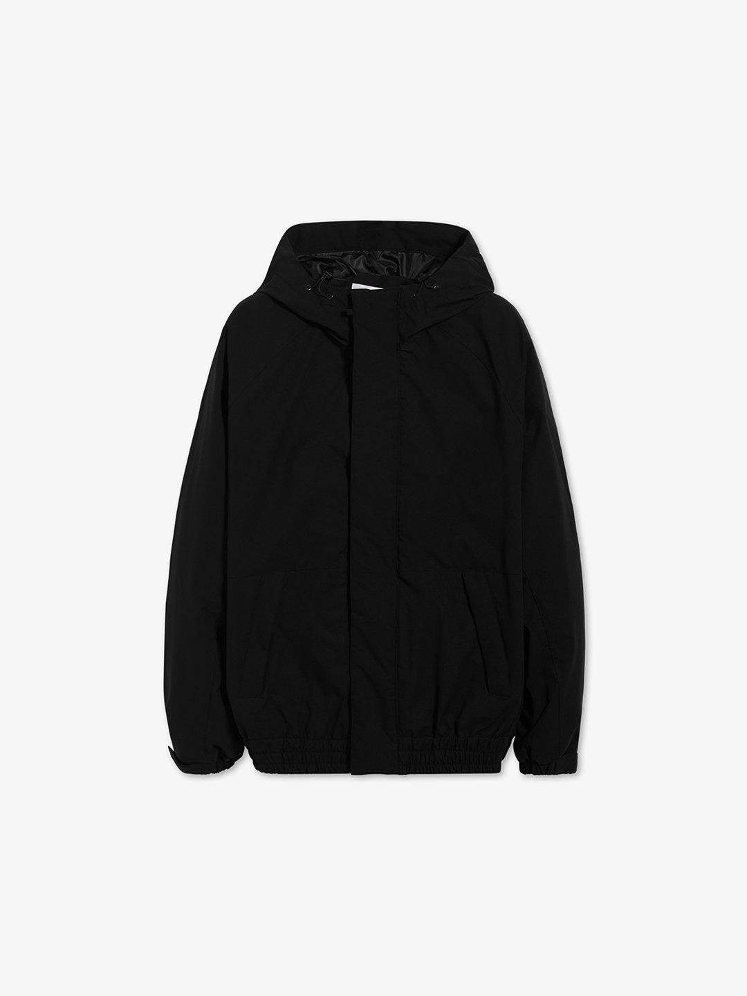 SHELL HOOD JACKET BLACK