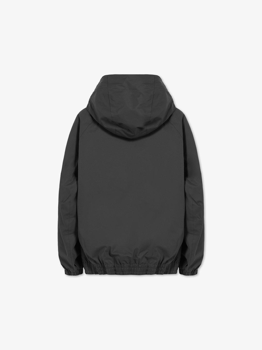 SHELL HOOD JACKET GREY