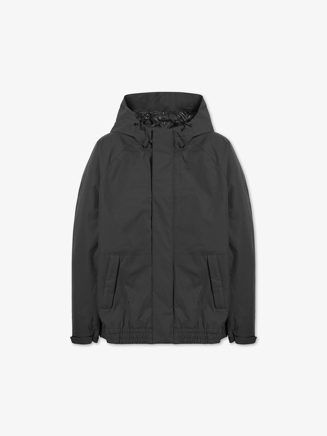 SHELL HOOD JACKET GREY