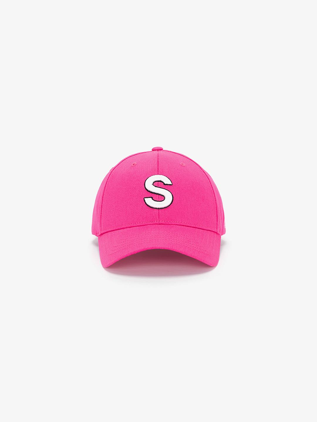 S LOGO HARD BALL CAP PINK