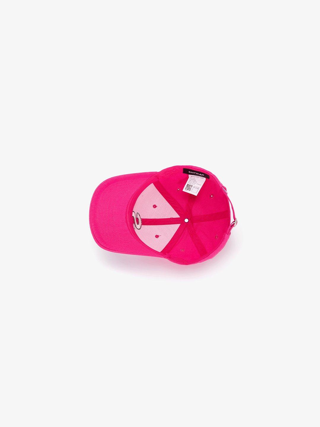 S LOGO HARD BALL CAP PINK