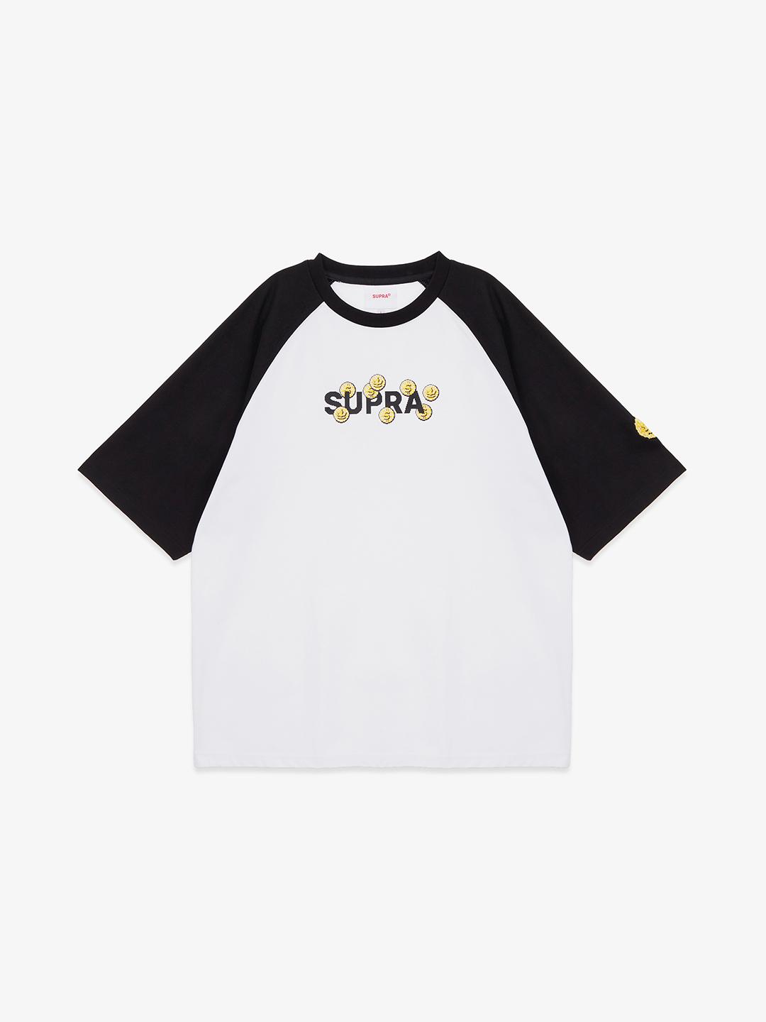 SUPRA COIN RAGLAN T-SHIRT BLACK