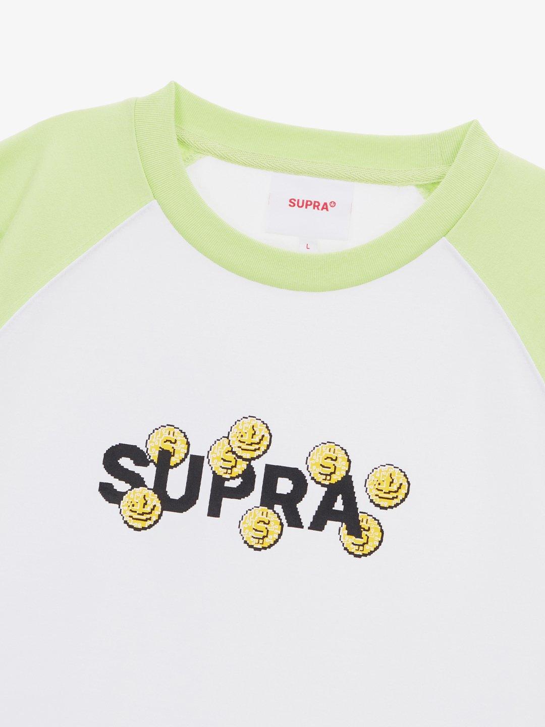 SUPRA COIN RAGLAN T-SHIRT L.GREEN