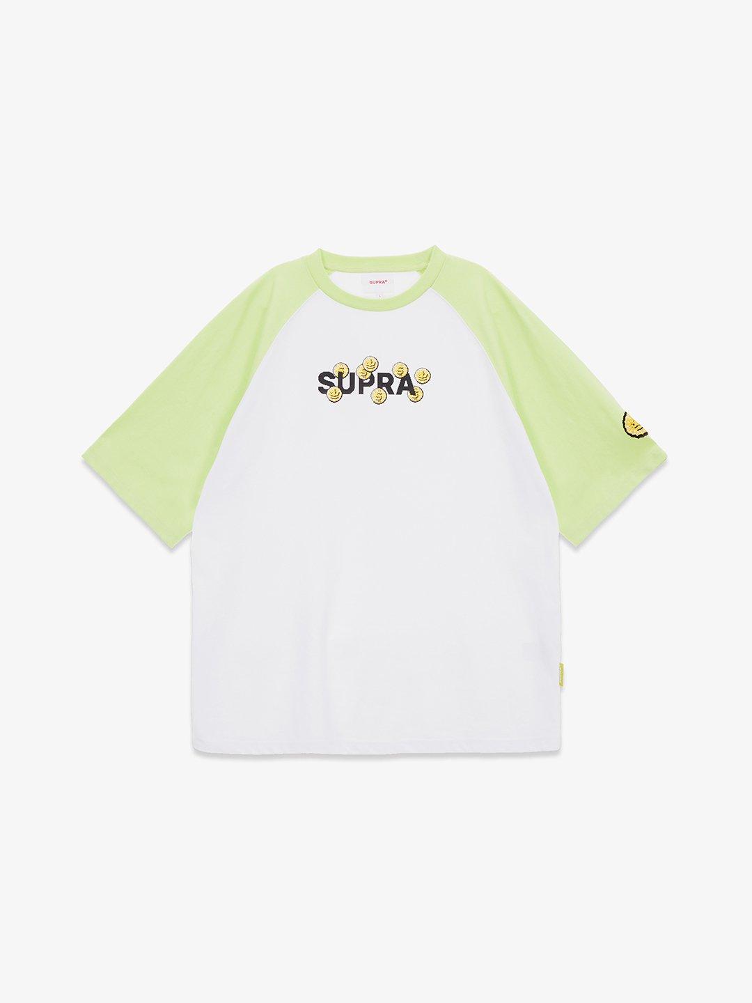 SUPRA COIN RAGLAN T-SHIRT L.GREEN