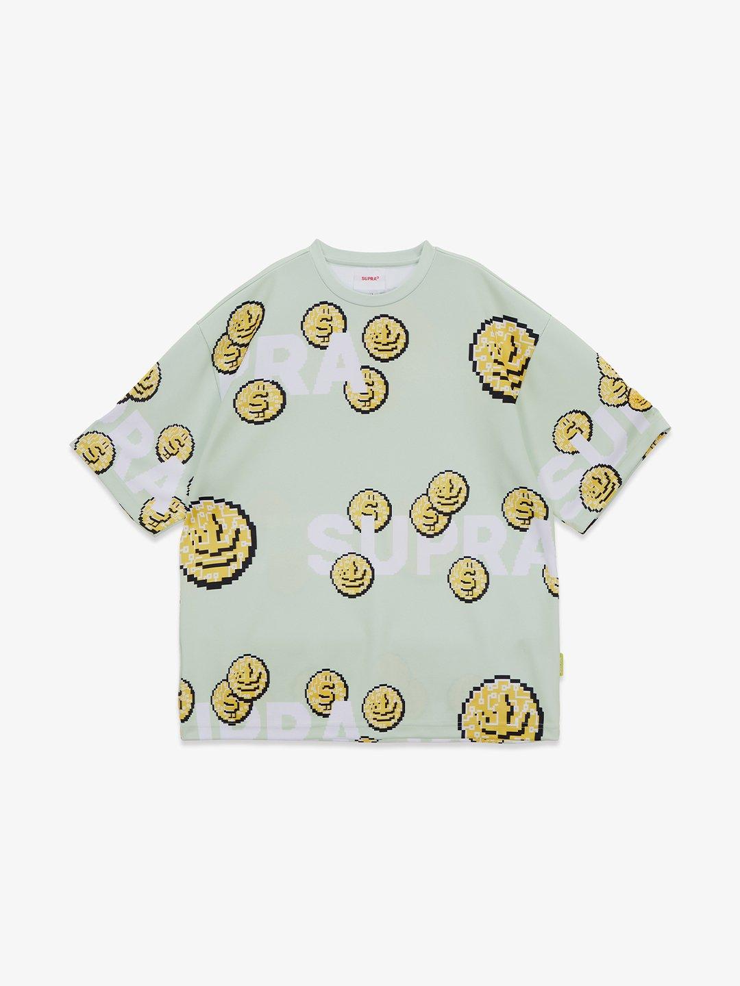 SUPRA COIN MONOGRAM T-SHIRT L.GREEN