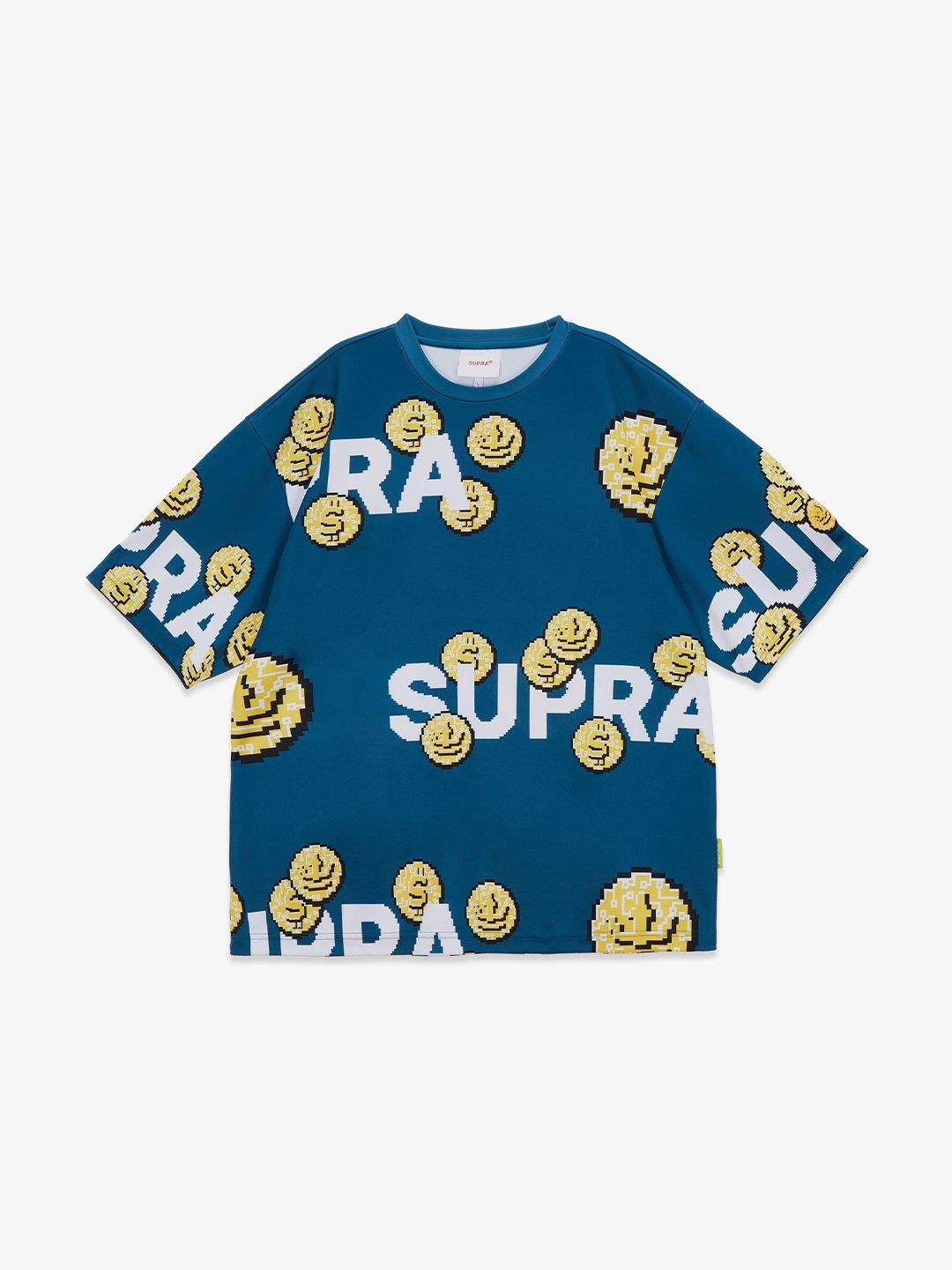 SUPRA COIN MONOGRAM T-SHIRT T.BLUE