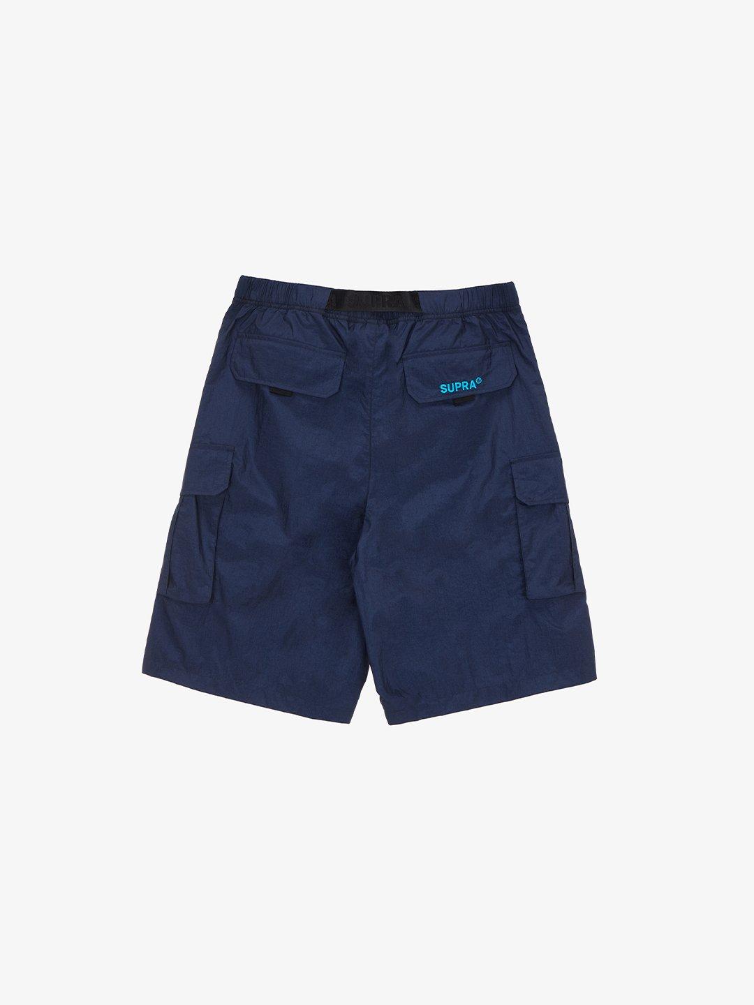 SUPRA NYLON METAL CARGO SHORTS NAVY