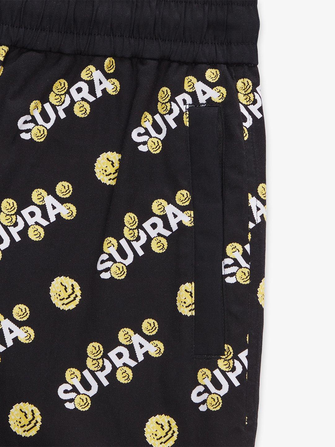 SUPRA COIN MONOGRAM SHORTS BLACK