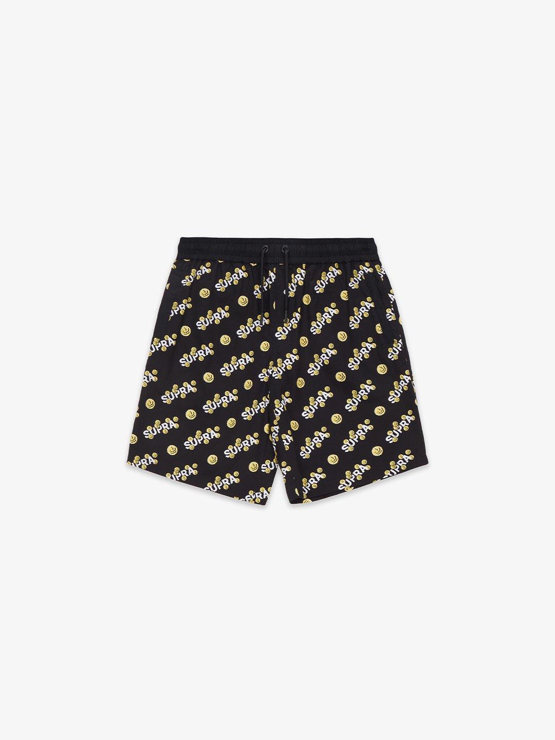 SUPRA COIN MONOGRAM SHORTS BLACK