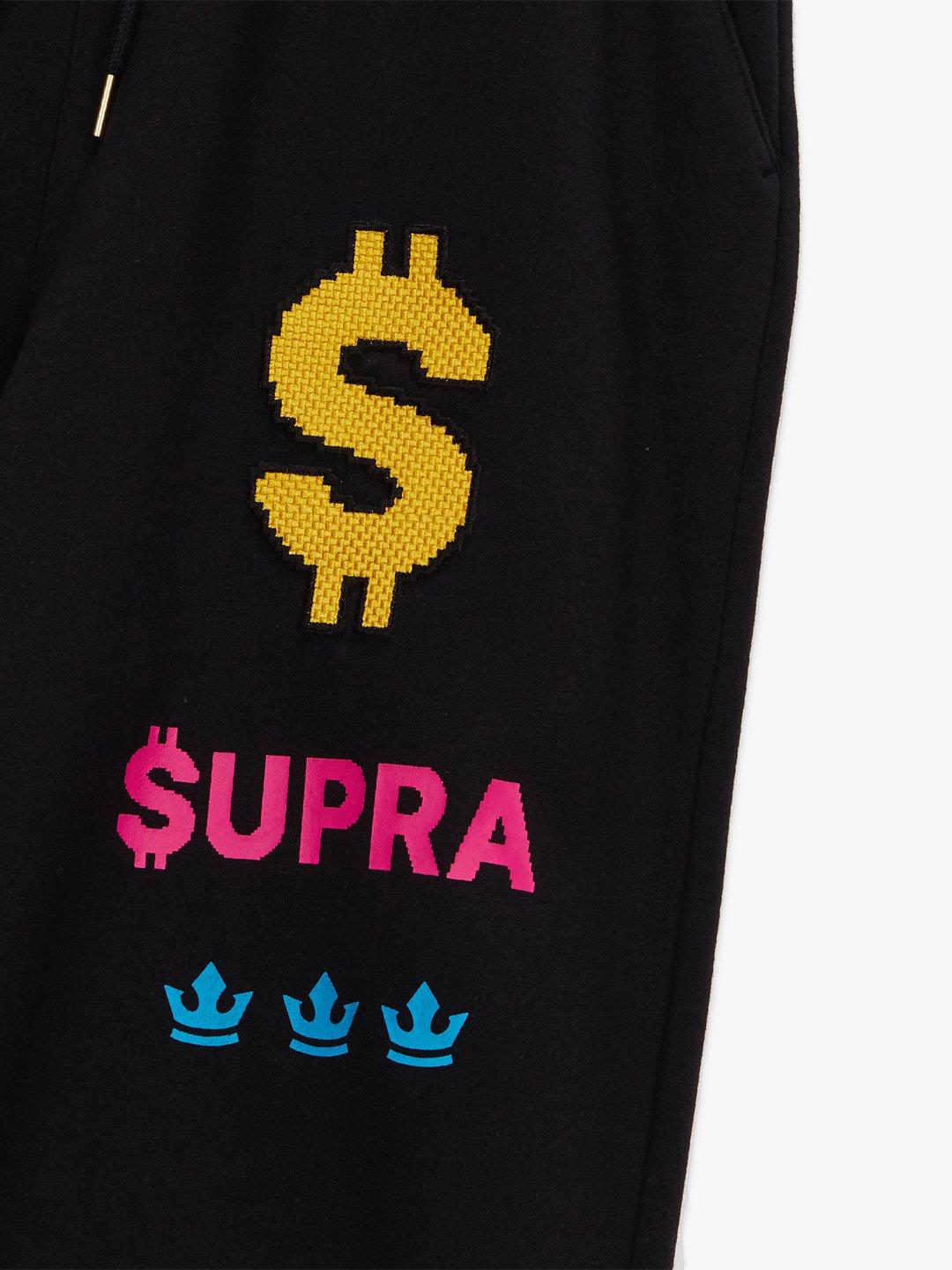 SUPRA COIN JOGGER SWEATPANTS BLACK
