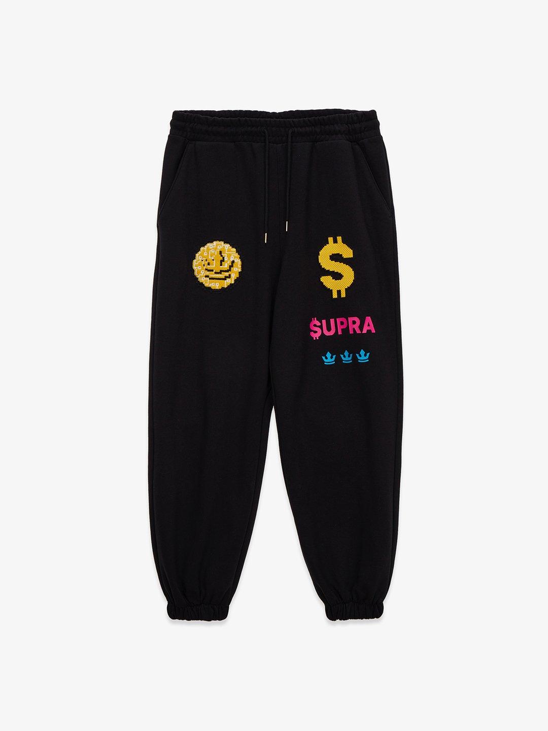 SUPRA COIN JOGGER SWEATPANTS BLACK
