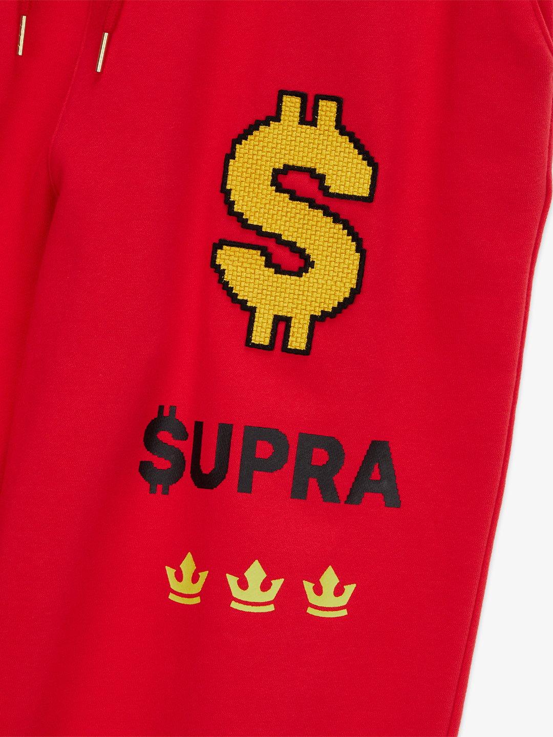 SUPRA COIN JOGGER SWEATPANTS RED