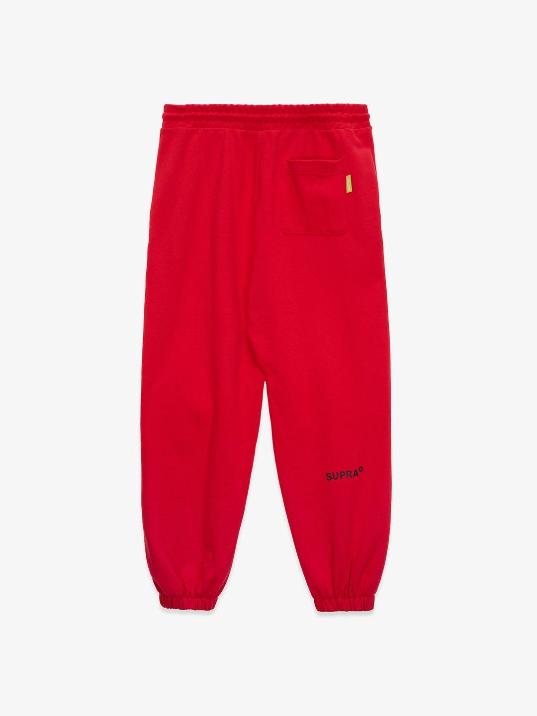 SUPRA COIN JOGGER SWEATPANTS RED