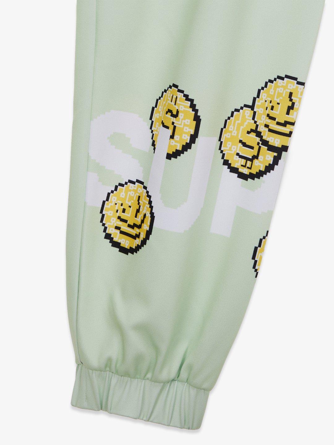 SUPRA COIN MONOGRAM JOGGER PANTS L.GREEN