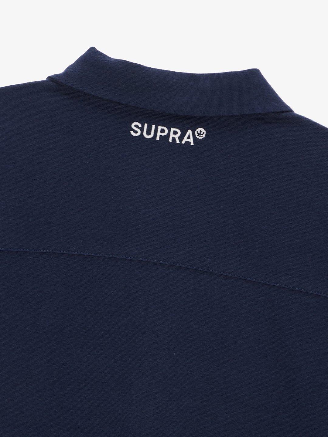 SUPRA SPELL MONOGRAM PIQUE SHIRT NAVY