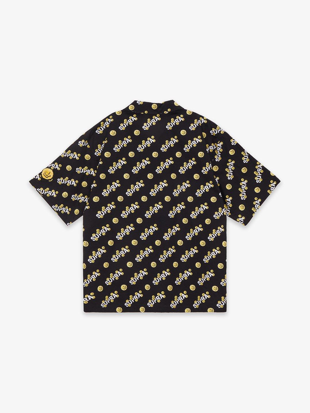 SUPRA COIN MONOGRAM HALF SHIRT BLACK