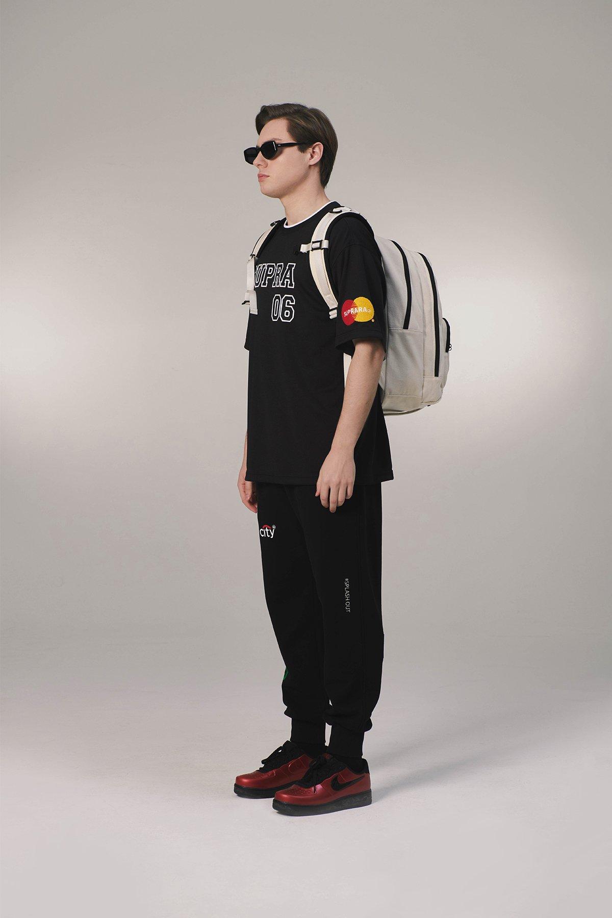 로고 자수패치 조거팬츠