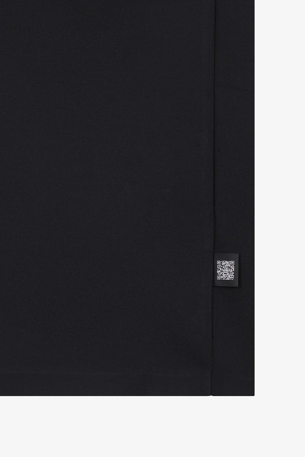 크립토펑크 오버핏 메탈릭 로고 반팔 티셔츠