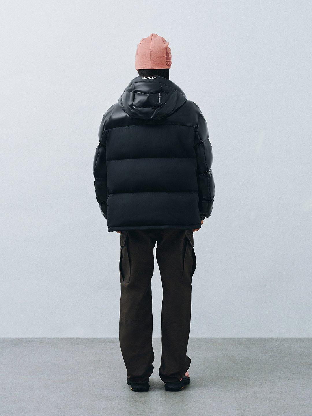 메쉬 포켓 숏 다운 자켓