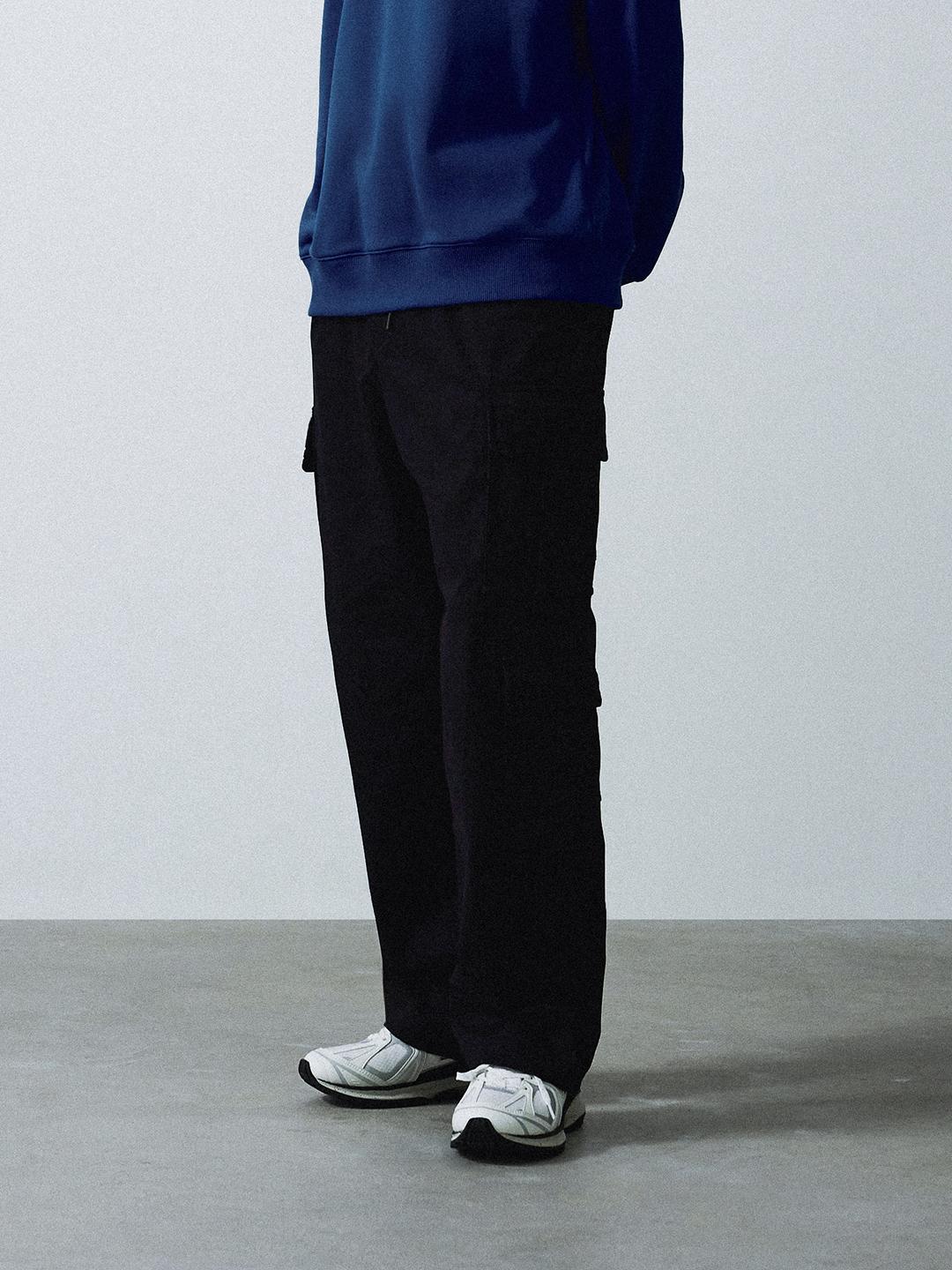포켓 그래픽 우븐 와이드 팬츠