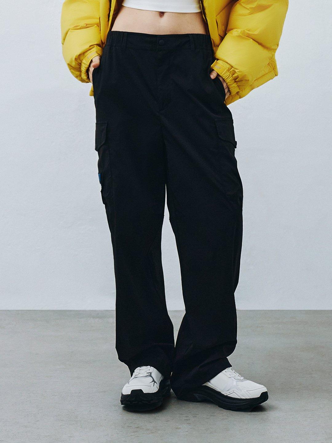 포켓 우븐 와이드 팬츠