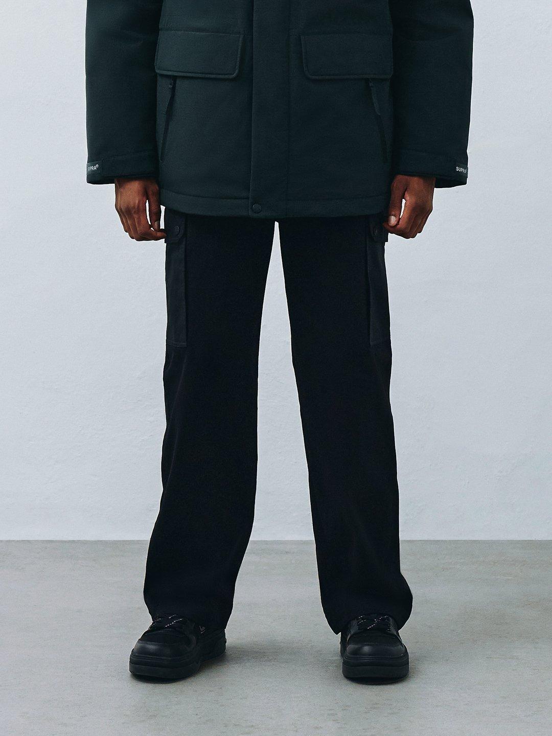 자가드 포켓 우븐 팬츠