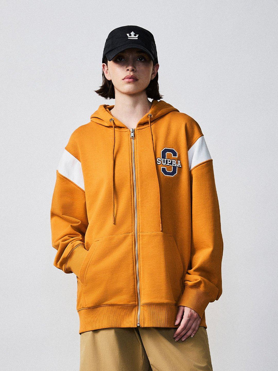 바시티 아치로고 후드 집업