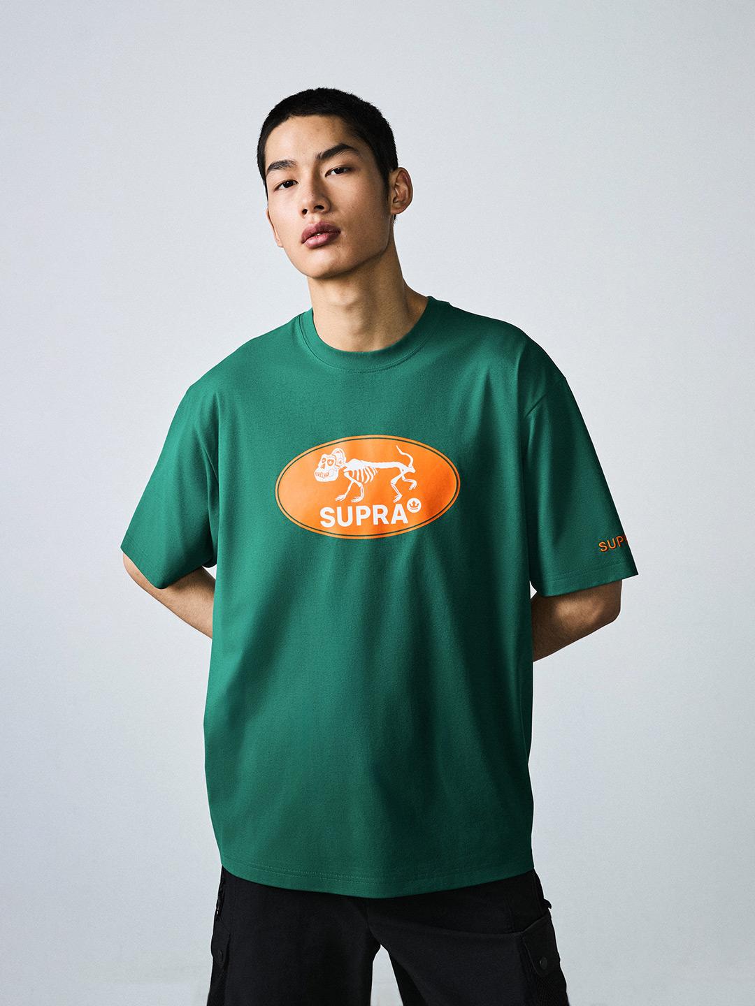 아웃도어 서클 포인트 그래픽 티셔츠