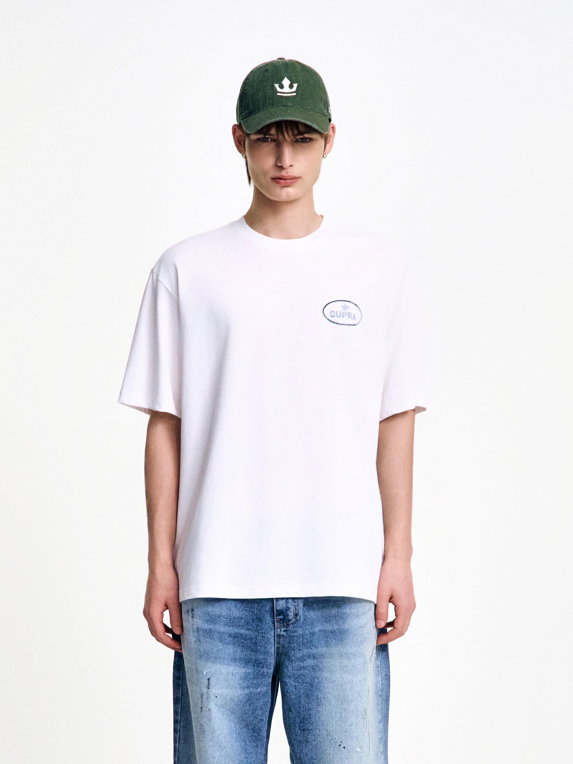 서클 크라운 그래픽 반팔 티셔츠