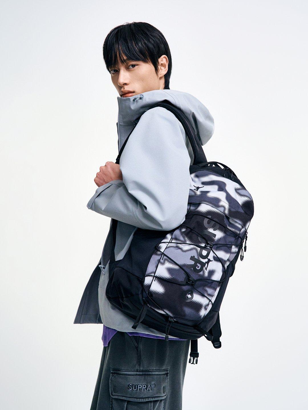 컬러블록 포인트 백팩 25L