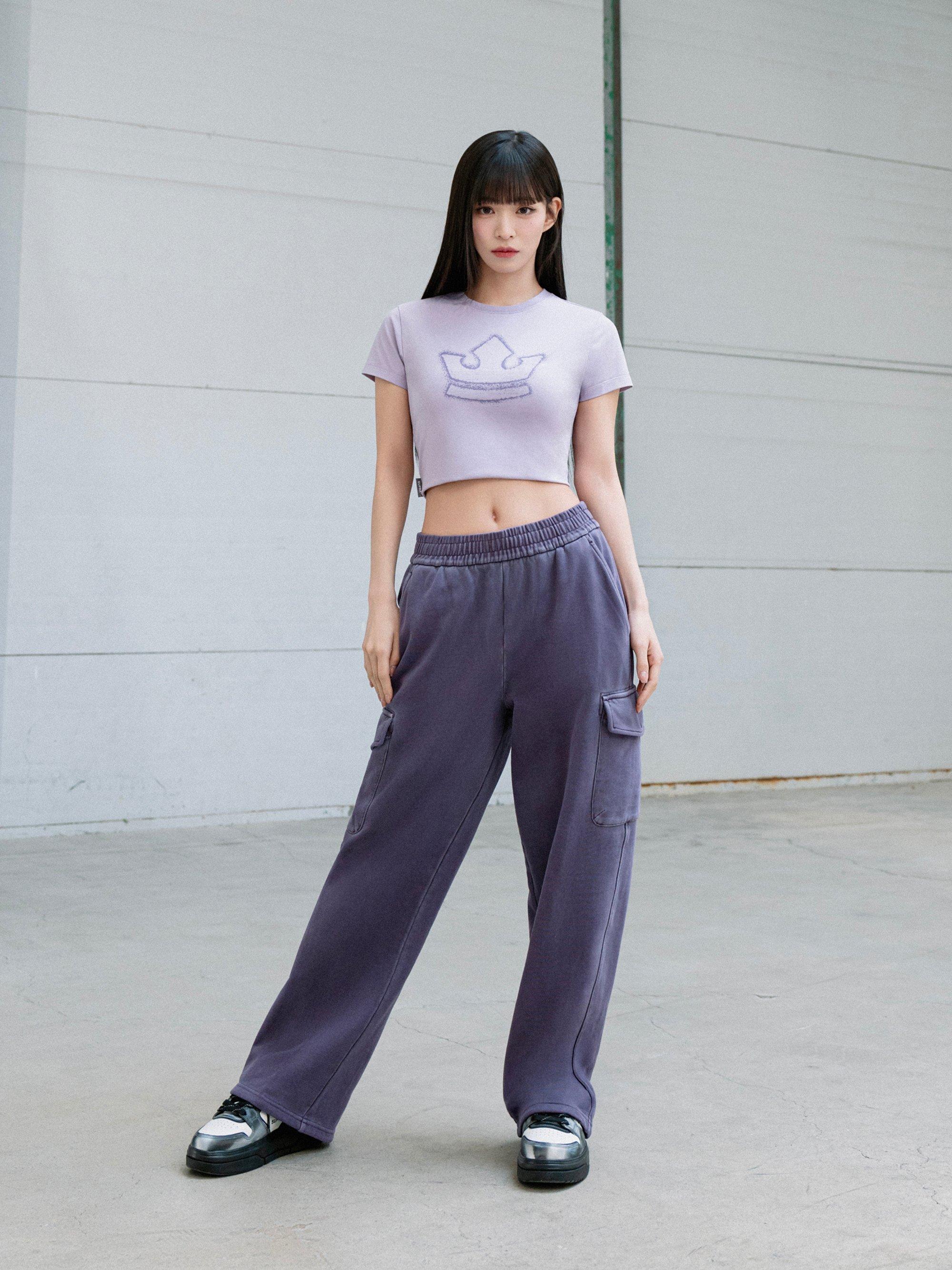 가먼트 다잉 와이드 카고 팬츠