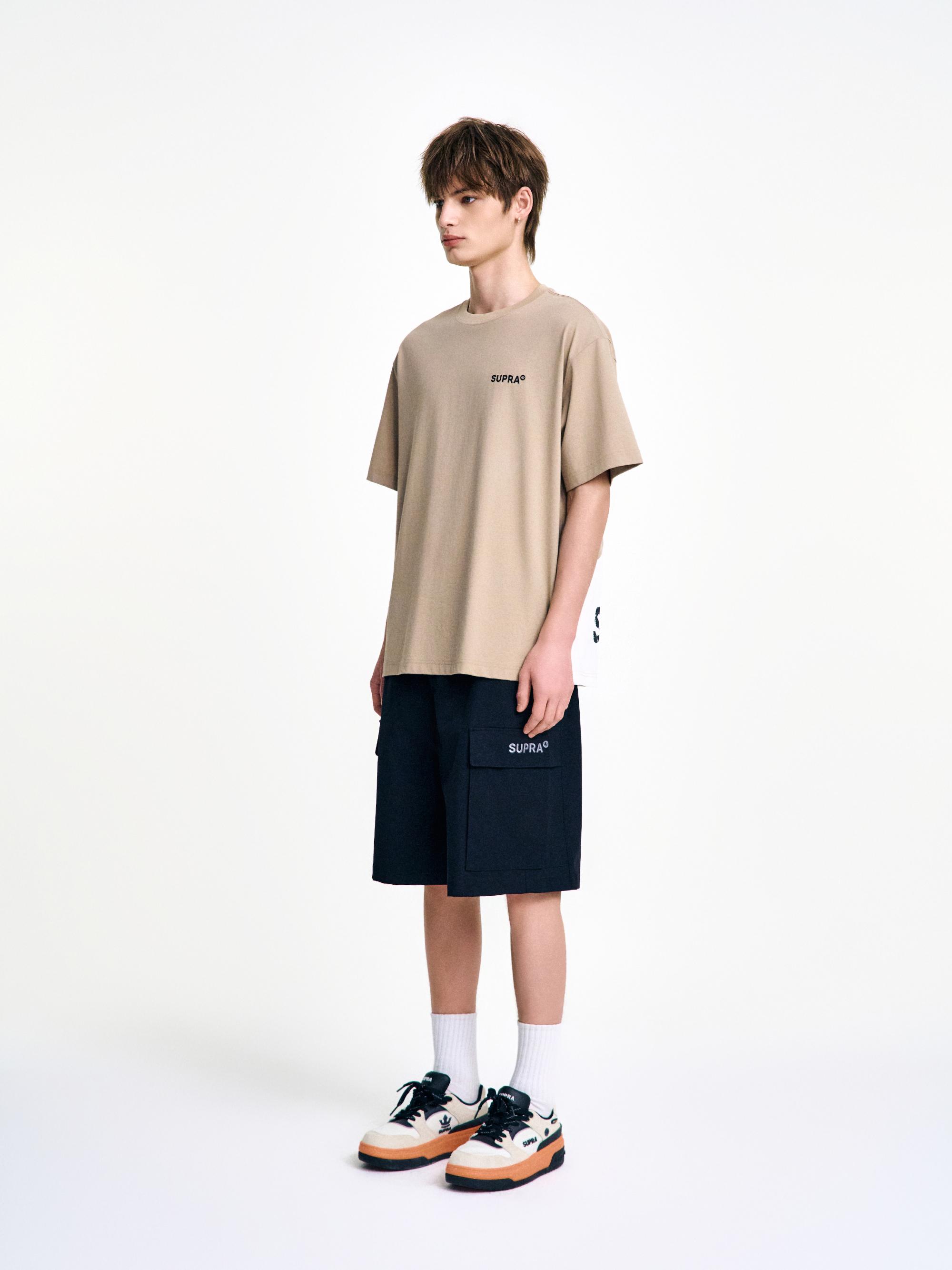 투톤 마운틴 그래픽 반팔 티셔츠