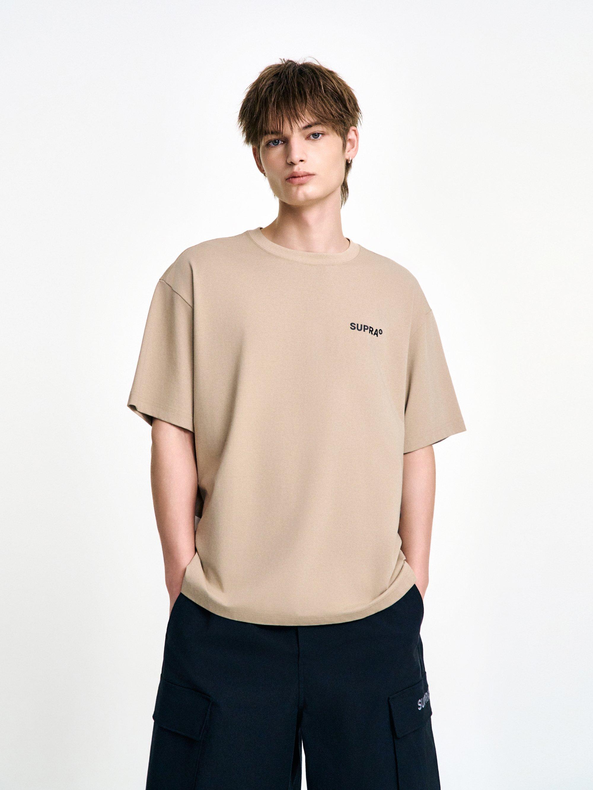 투톤 마운틴 그래픽 반팔 티셔츠