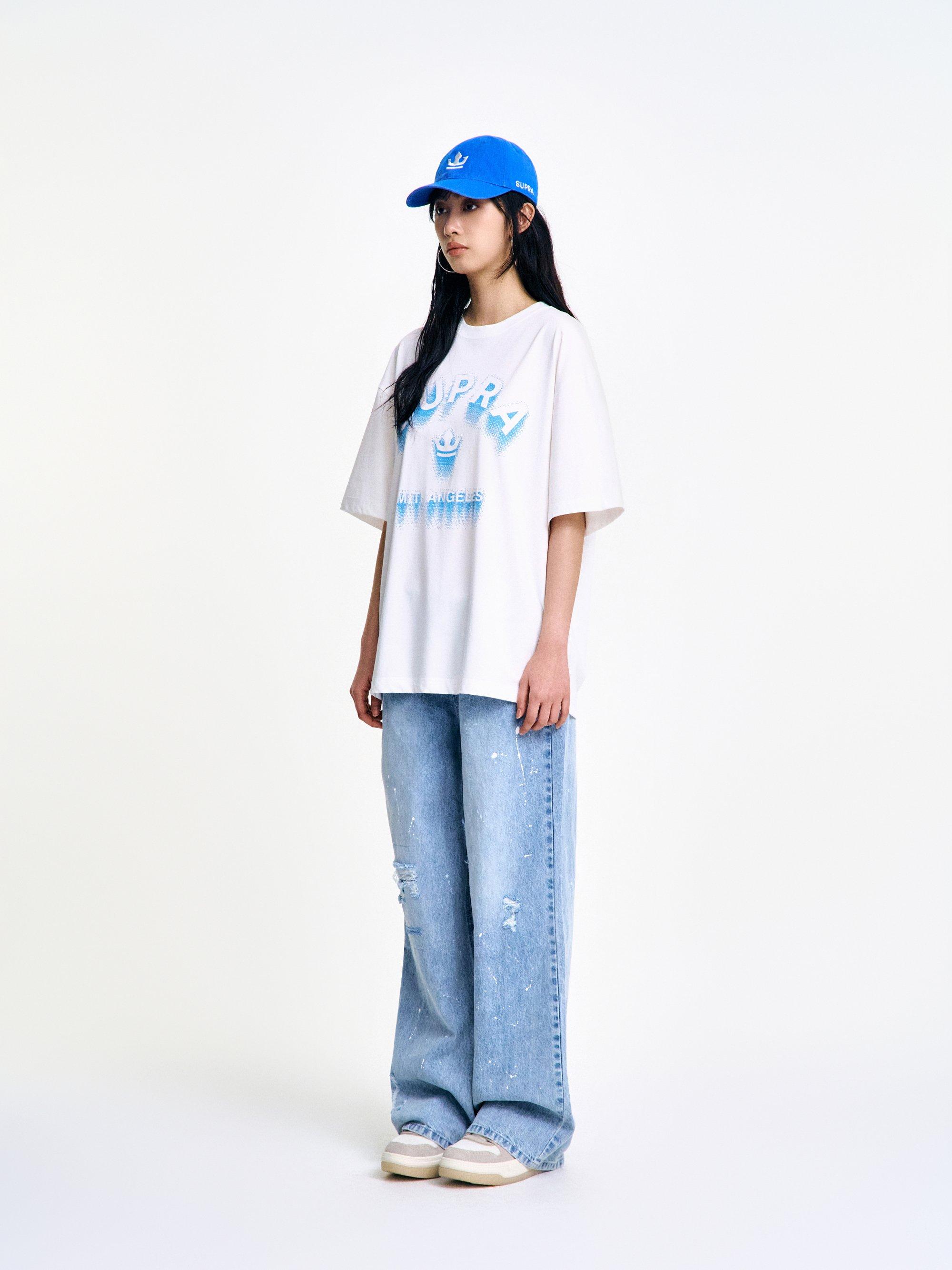 아치 로고 그래픽 반팔 티셔츠