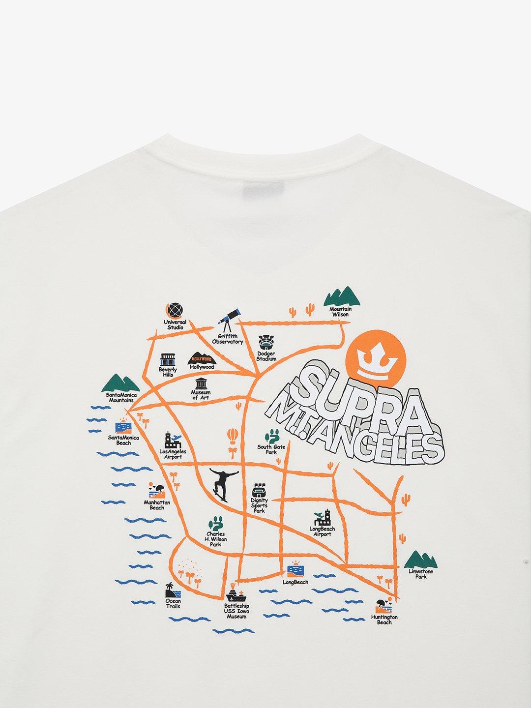 LA MAP 그래픽 반팔 티셔츠