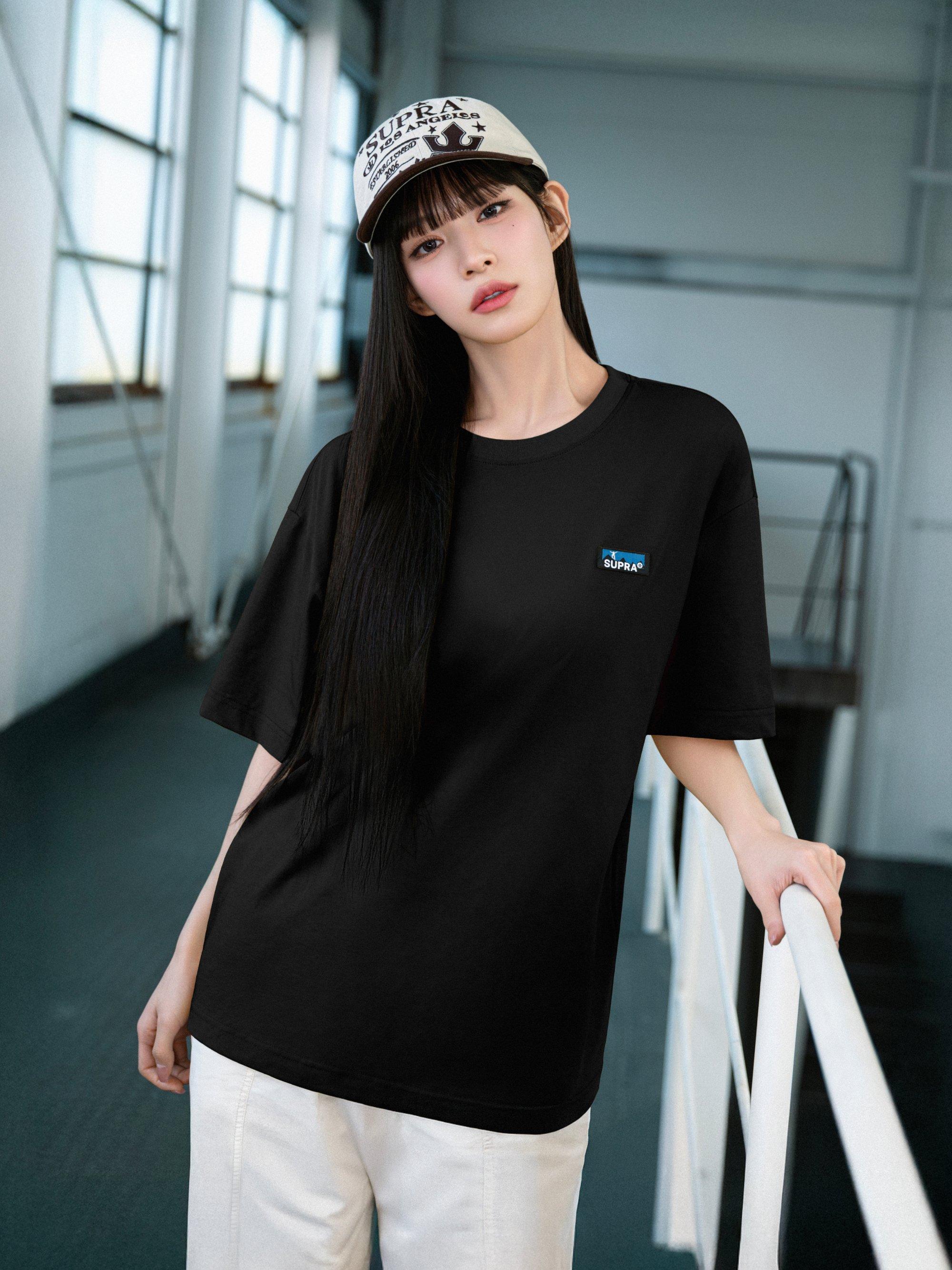 스몰 직조 라벨 반팔 티셔츠