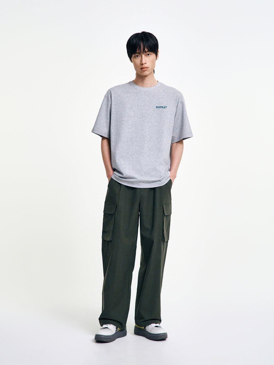 더블 카고 와이드 팬츠